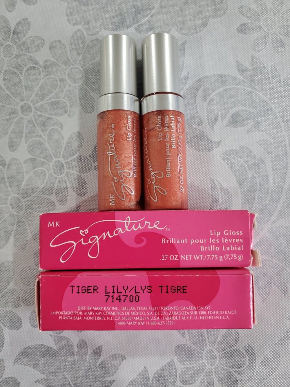 Bundle of 2 Tiger Lily Rare NIB Mary Kay Lip Gloss Retired Discontinued 714700